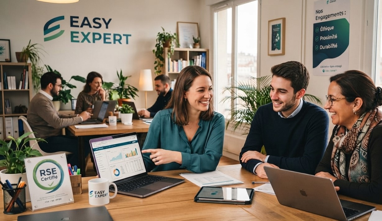 Expert-comptable Easy Expert Saint-Brieuc : cabinet en ligne, engagé, humain.