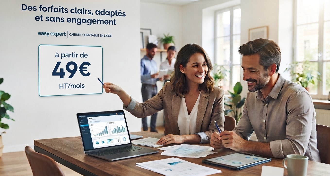 Expert comptable à Caen : forfaits clairs et sans engagement.