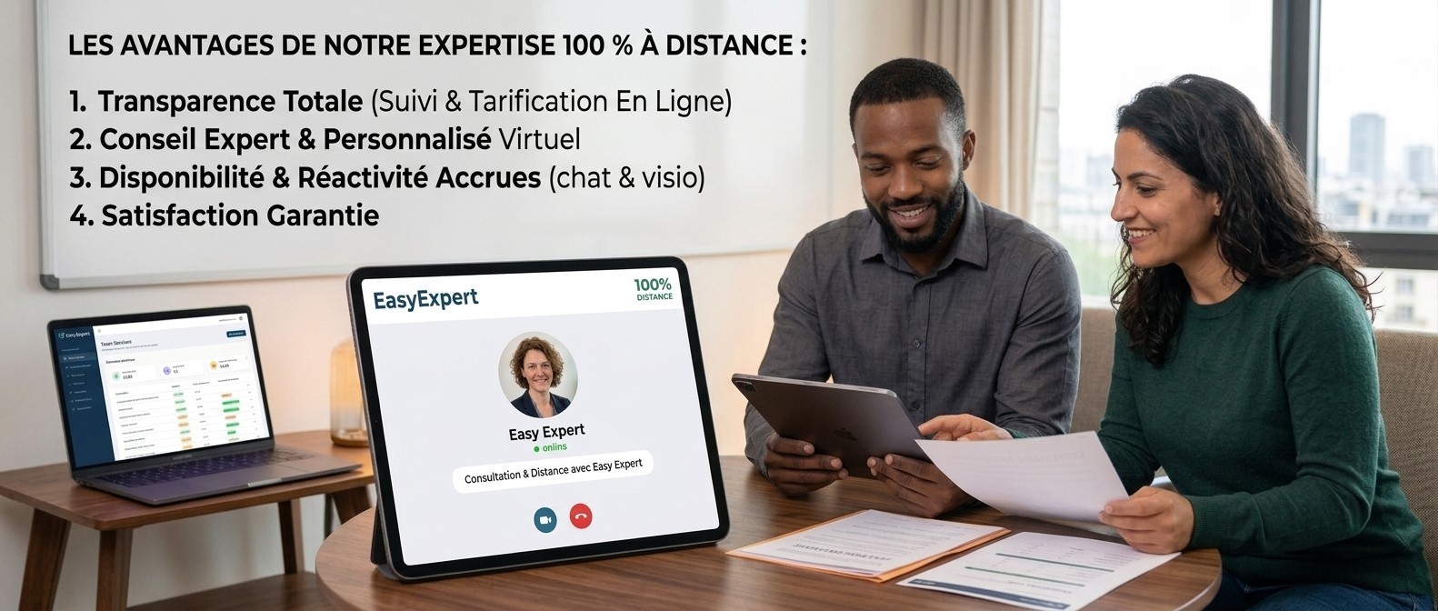 Profitez des avantages de l'expertise comptable Easy Expert 100% à distance