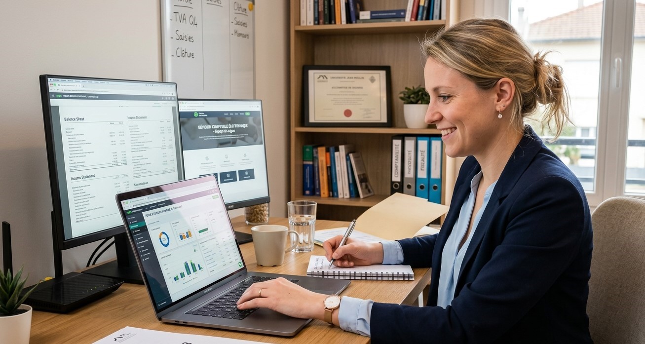 Tenue et révision comptable en ligne à Nice par un expert-comptable